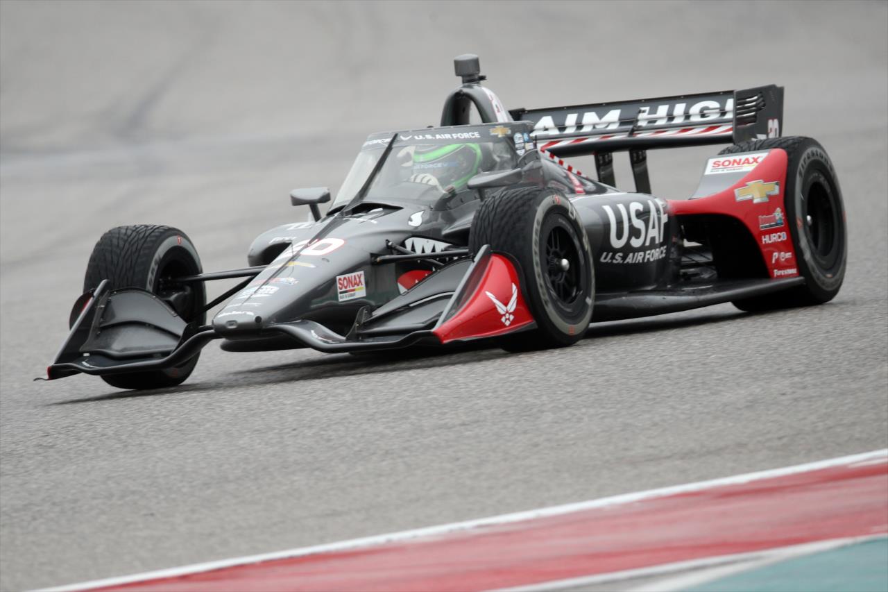 Conor Daly on course during the Open Test at Circuit of The Americas in Austin, TX -- Photo by: Chris Graythen (Getty Images)